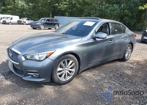 2015 Infiniti Q50 Premium from USA, damaged, VIN JN1BV7ARXFM390920